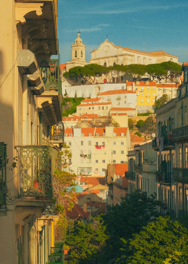 A3 Wall Print: Overlooking Alfama, Lisbon (325x480mm)