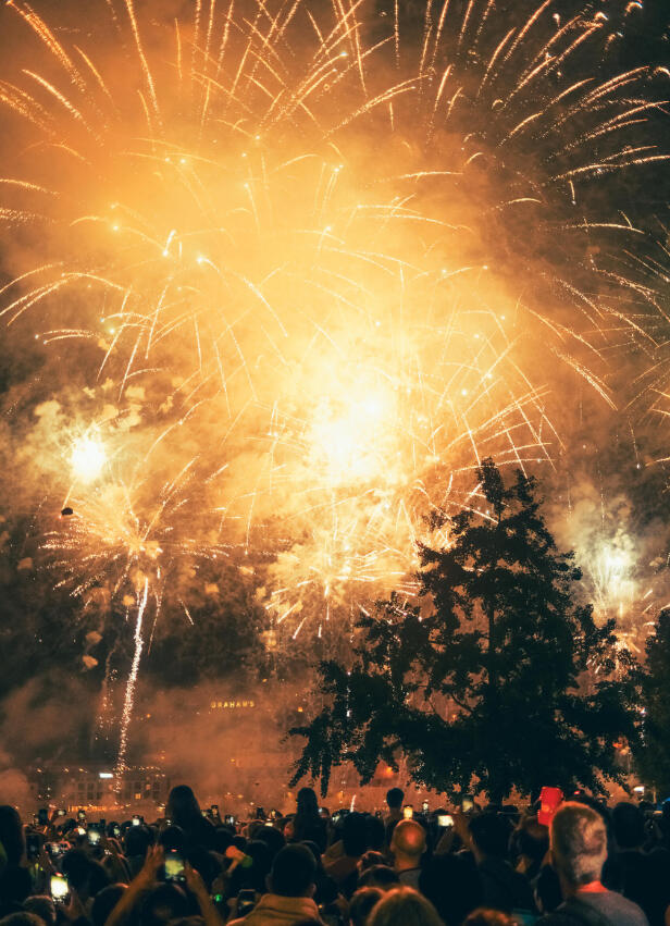 A3 Wall Print: Santos Populares Fireworks (325x480mm)